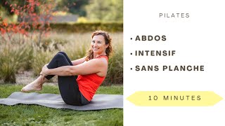 10 min dabdos Pilates intensif Ventre plat abdos profonds sans répétition Séverine Jacinto [upl. by Nedarb297]