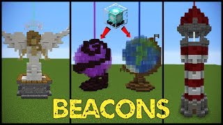 11 Minecraft Beacon Designs [upl. by Ahsienaj649]