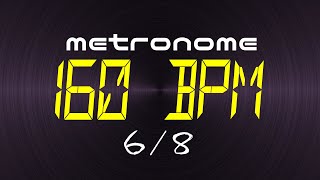 metronome 160 BPM 68 [upl. by Nannek230]