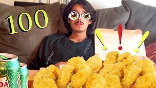 100 CHICKEN NUGGET CHALLENGE [upl. by Daniella936]