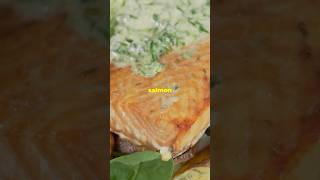 5Minute Salmon with Creamy Herbed Sauce Quick amp Delicious [upl. by Hazrit]