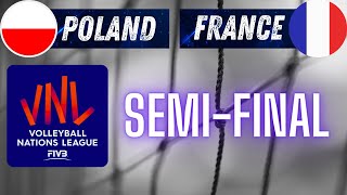 VNL 2024  PÓŁFINAŁ  SEMI FINAL  POLSKA VS FRANCJA POLEN GEGEN FRANKREICH POLAND VS FRANCE 23 [upl. by Barden]