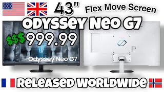 43quot Odyssey Neo G7 Now Available Worldwide Official US Pricing [upl. by Corey]