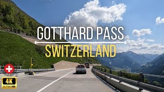 Gotthard Pass  Göschenen  Airolo  Switzerland  Driving Tour 4K [upl. by Ztirf579]