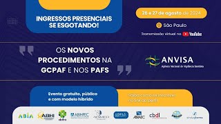 Evento Gratuito da ANVISA  26 e 27 de Agosto [upl. by Milano742]