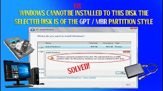 WINDOWS CANNOT BE INSTALLED FIXED [upl. by Nrubloc]