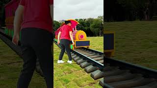 Special effects Animated train that stops when you wave 2 [upl. by Arakihc]