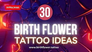 30 birth flower bouquet tattoo ideas  Birth Flower Tattoo  Birth Month Tattoo [upl. by Atiuqat]