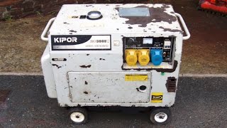 KIPOR KDE5000T Diesel Generator Silent Type 5kVA5kW KDE6500T [upl. by Genovera]