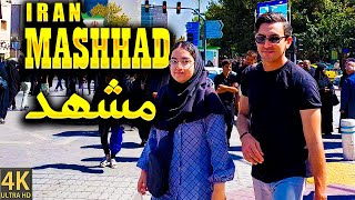 Mashhad City Iran  Imam Reza Avenue  Walking Tour 4K [upl. by Yelserp]