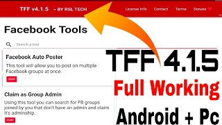 How To Install Facebook Toolkit For Android  Use Toolkit For Facebook In Android TFF 415 [upl. by Jourdan]