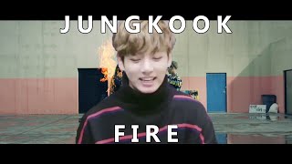 BTS FIRE x JUNGKOOK ANNYEONGHASEYO [upl. by Gnud]