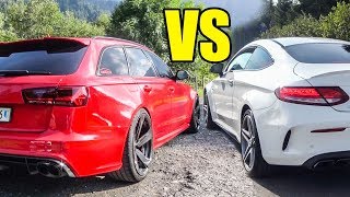 AUDI RS6 C7 Miltek vs MERCEDES C63S AMG COUPE  EXHAUST SOUND [upl. by Bodrogi]