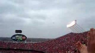 Stealth bomber flyover at Arrowhead stadium [upl. by Anirtik]