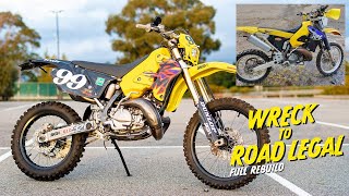 750 Suzuki RMX250 Dirt Bike Transformation TimeLapse Complete Rebuild [upl. by Clint529]