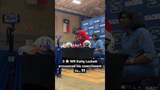 5 ⭐️ WR Kaliq Lockett Commits to Texas footballhighlights [upl. by Pfeffer954]