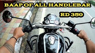 RD 350 HANDLEBAR REVIEW  BAAP OF ALL HANDLEBARS  royalbulletaccessoriesworld jattprabhjot reels [upl. by Warenne]