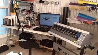 Roland Vinyl Cutter Setup  Select Sheet Type Piece [upl. by Ioab943]