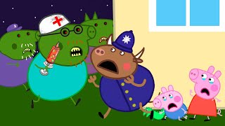 Zombie Apocalypse Peppa amp George Pig Turn Into Zombies 🧟 ♀️ Peppa Pig Funny Animation [upl. by Voss]