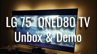 LG 75quot QNED TV  75QNED80 2024  Unbox amp Demo [upl. by Niall139]