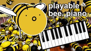 i made a playable bee piano watch this if you breathe air and like music [upl. by Orten91]