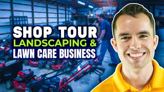 Shop Tour of Landscaping Business Augusta Lawn Care [upl. by Assillim]