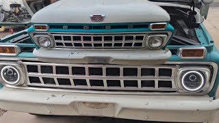 Install Oracle 7quot LED Headlight 65 F100 [upl. by Mora698]