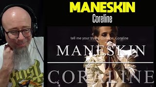 Måneskin  Coraline SANREMO 2022 LIVE AUDIO con orchestra Reaction [upl. by Redford43]