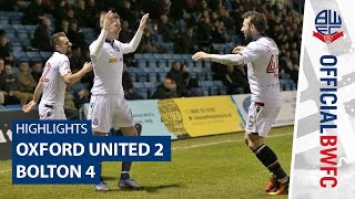 HIGHLIGHTS  Oxford United 24 Bolton [upl. by Aryc]