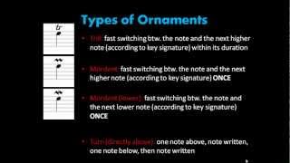 Music Theory  23 Ornaments [upl. by Reginauld]