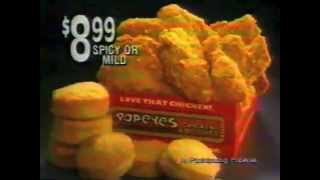 Popeyes Chicken and Biscuits 1991 [upl. by Teerpnam]