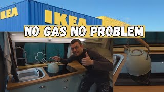 Cooking On Electric  IKEA dual Induction Hob In My Campervan [upl. by Fonseca]