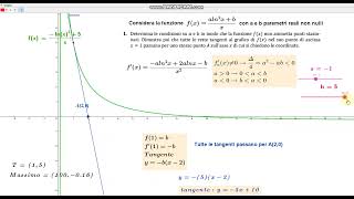 Soluzione con GeoGebra del problema 2 della simulazione Zanichelli 2024 Prova di matematica [upl. by Enitsed]