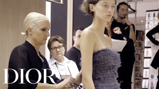 AutumnWinter 201718 Haute Couture show  Maria Grazia Chiuri on Monsieur Dior [upl. by Aevin518]