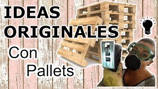 11 Manualidades Con PALLETS PASO A PASO  IDEAS CREATIVAS Y ORIGINALES PARA RECICLAR PALETS [upl. by Trbor]