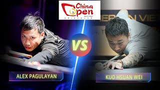 ALEX PAGULAYAN VS KUO HSUAN WEI  2024 CHINA OPEN billiards nineball 9ballpool highlights [upl. by Jelle]