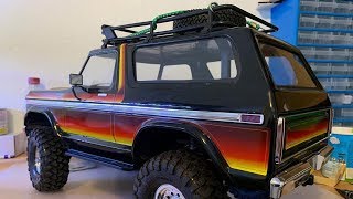 Traxxas TRX4 Bronco  Picture Frame Windows and A New Roof Rack [upl. by Gavrah]