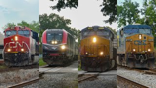 Plant City Rush Hour Railfanning In Plant City Florida ft B241 P092 M453 amp I044 [upl. by Kemme]