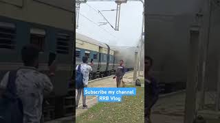 BURNING TRAINtrendingytshortstrainburningtrainburningexpressrailwayshortshortsfeedRRB Vlog [upl. by Ynwat]