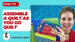 How to Assemble a Quilt as You Go Quilt The Easy Way [upl. by Adnahsam]