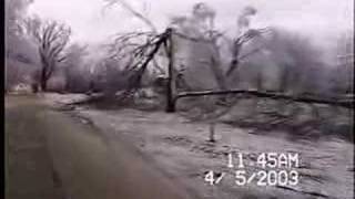 Ice Storm April 2003 Part 1 [upl. by Akimak]