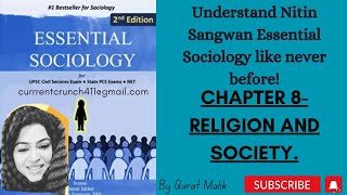 Chapter 8  Religion and Society Nitin Sangwan Essential Sociology [upl. by Mercer]