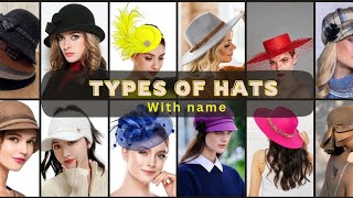 Types of hats 👒🎀✨hat hats hatstyle fashioncaps [upl. by Naerda229]