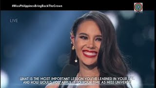 Miss Universe 2018 Top 3 Announcement and Question and Answer [upl. by Mchugh851]