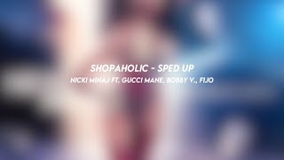 shopaholic nicki minaj ft gucci mane bobby v F1JO sped up [upl. by Emyle582]