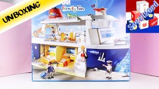 PLAYMOBIL CRUISESCHIP Family Fun  REUSACHTIG SCHIP MET ZWEMBAD Speel met mij kinderspeelgoed [upl. by Jezebel]