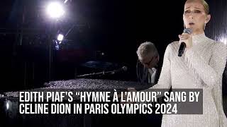 CELINE DIONS SONG FOR PARIS OLYMPICS 2024 [upl. by Einahpet]