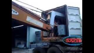 Loading In Container  Sachi Granite  Granite Vietnam [upl. by Dorri644]