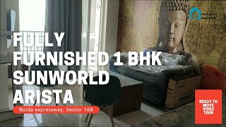 Fully Furnished 1 BHK Apartment Sunworld Grand Arista in Sector 168 Noida Expressway 8377040908 [upl. by Quenna406]