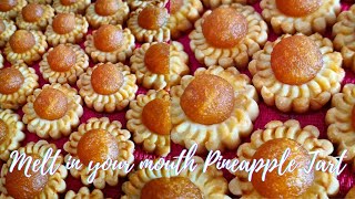 Meltinyour mouth Pineapple Tart  The Best Pineapple Tart Recipe Ever 凤梨酥 ，过年一定要吃上一颗黄梨饼，才会年头旺旺到年尾。 [upl. by Jessabell495]